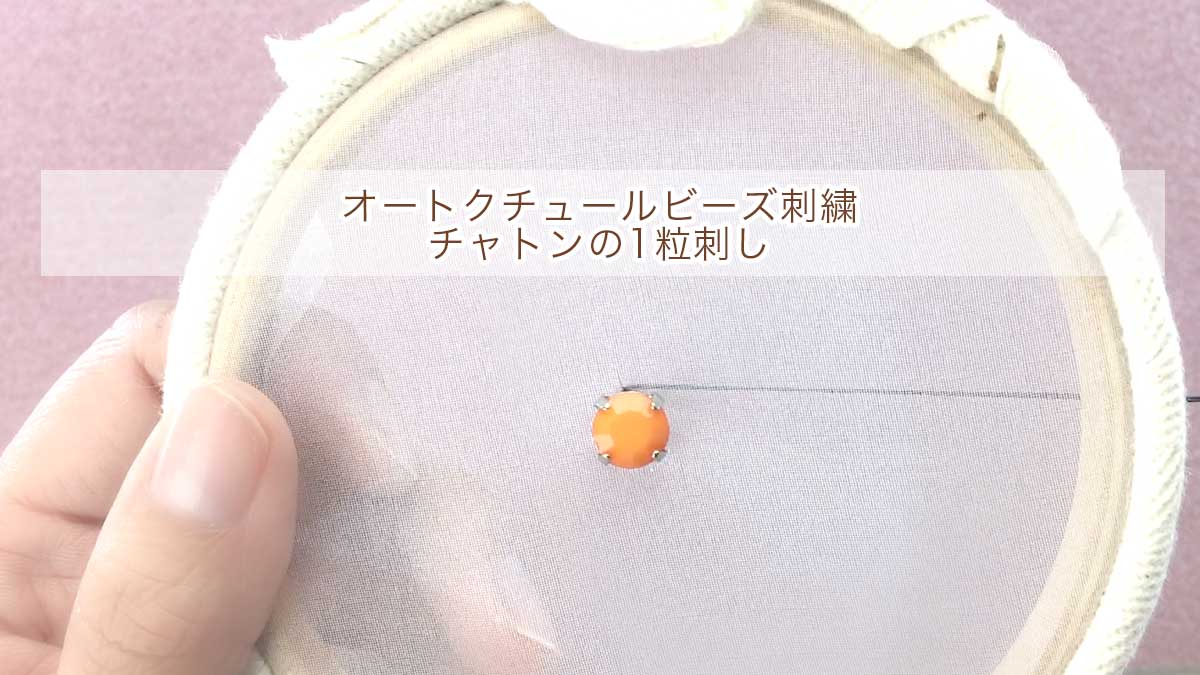 チャトンの1粒刺し