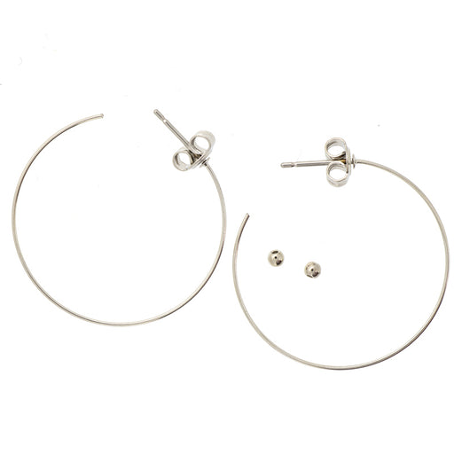 ループピアス（ピアノ線）