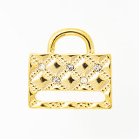 ステッチ金具(ストラップ用・石付)