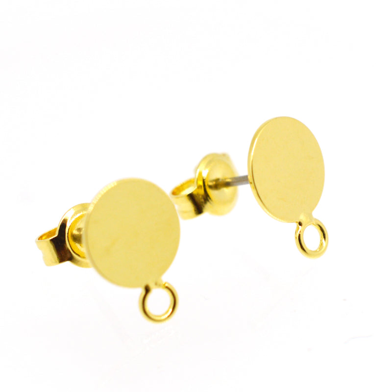 ピアス(8mm平皿カン付)