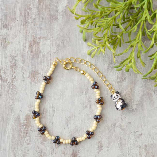 ハンドメイドの材料紹介「「パンダのブレスレット」の材料」