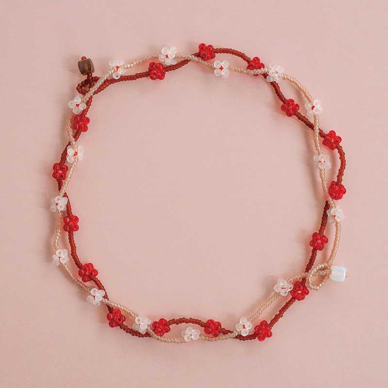 こんぺいとうネックレス（RED）