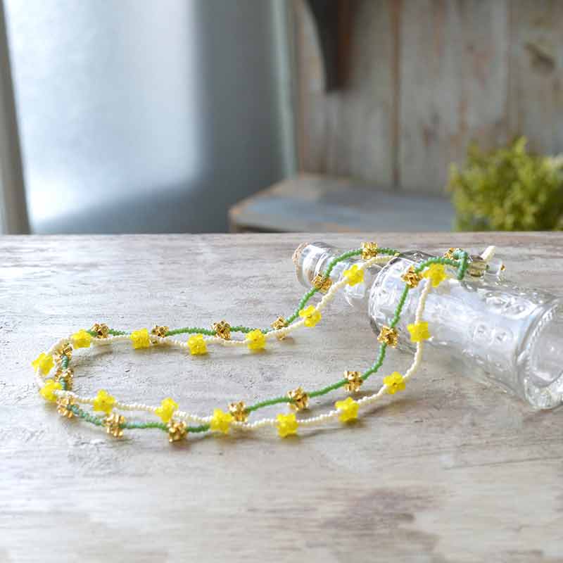こんぺいとうネックレス（YELLOW）