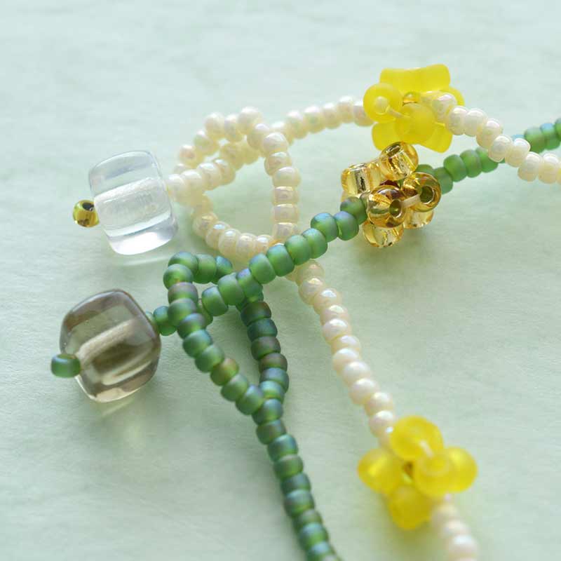 こんぺいとうネックレス（YELLOW）