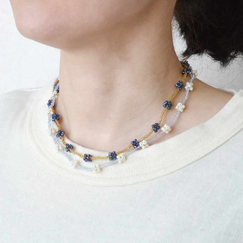 こんぺいとうネックレス（BLUE）