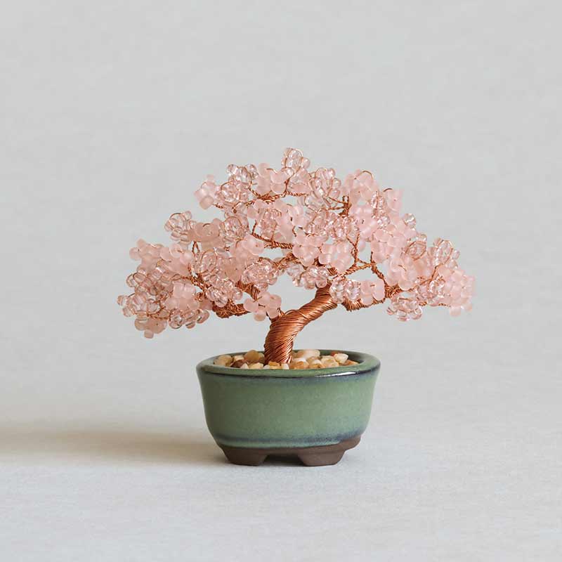桜の工芸盆栽インテリア装飾 約50cm ネジッテBONSAI（桜） — BEADSFACTORY ANNEX