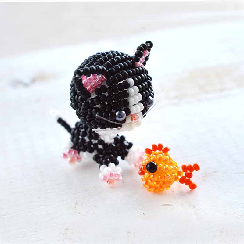 ねこ日和<たま と お魚> — BEADSFACTORY ANNEX