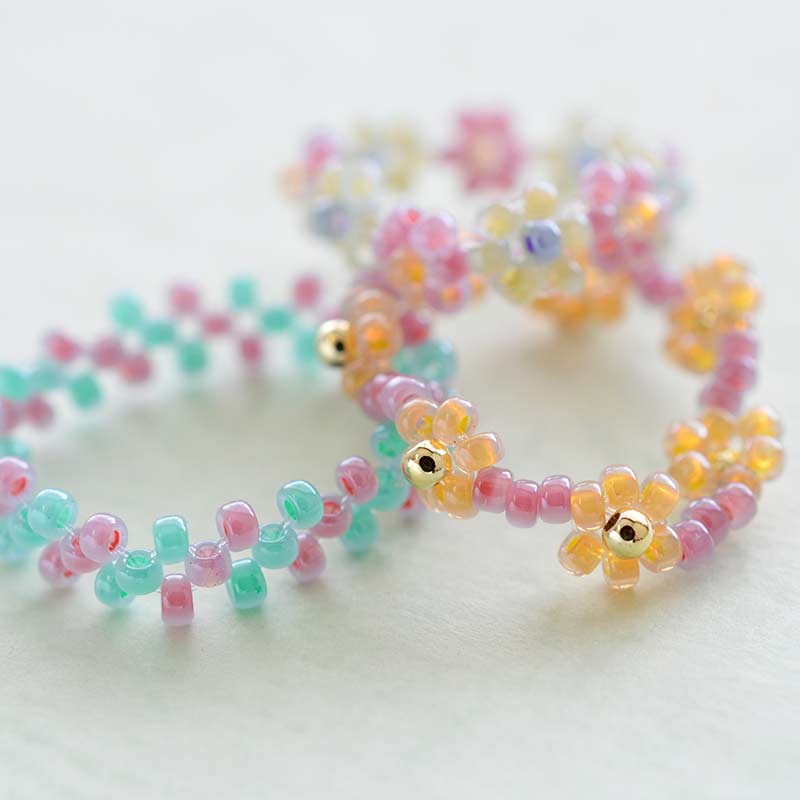 ビーズリングキット(ミルキーカラー)