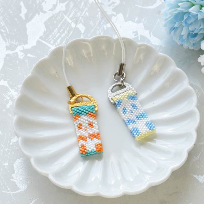 ペヨーテステッチで作るパンダストラップ