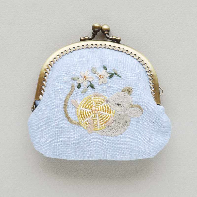 Foodie Mouse Purse（くいしんぼうネズミのがま口）