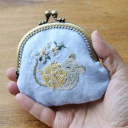 Foodie Mouse Purse（くいしんぼうネズミのがま口）