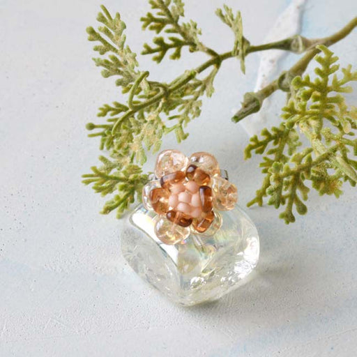 ハンドメイドの材料紹介「「グラスチップで作るアンティークローズのリング」の材料」