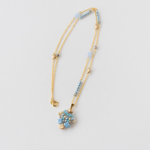 ハンドメイドの材料紹介「「青いお魚ペンダント」の材料」