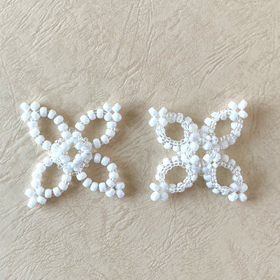 ハンドメイドの材料紹介「「【アレンジ】ミニバッグ用の追加モチーフ(ホワイト）」の材料」