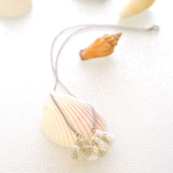 ハンドメイドの材料紹介「「扇のネックレス（シルバー）」の材料」