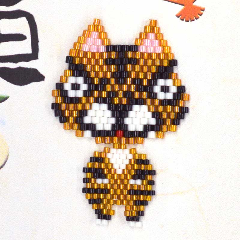 シェイプドステッチで作る干支〜寅〜(額付き)