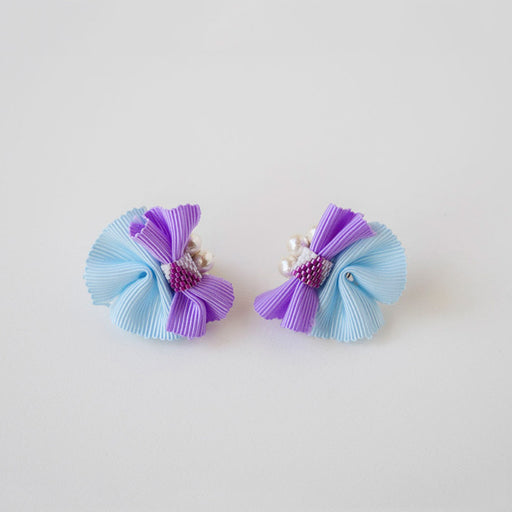 ハンドメイドの材料紹介「「淡藤色の耳飾り」の材料」