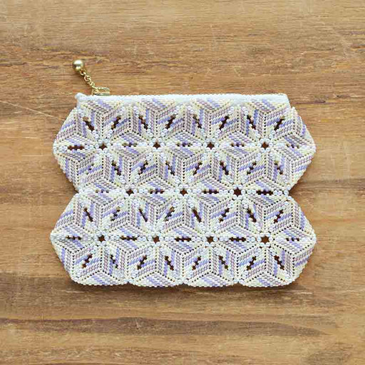 ビーズステッチポーチキット(アイボリー)