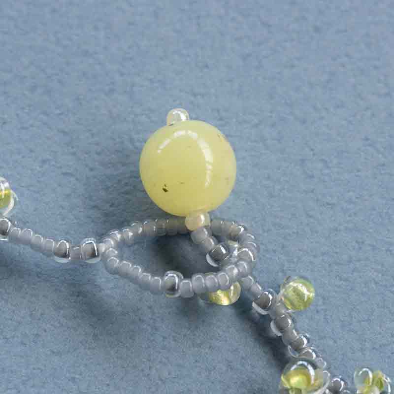 ビーズネックレス ハンドメイドキット(002レモン)