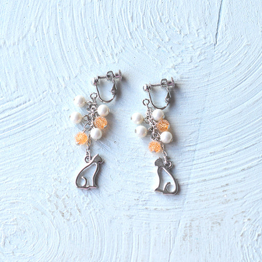 ハンドメイドの材料紹介「「猫のスイングイヤリング」の材料」