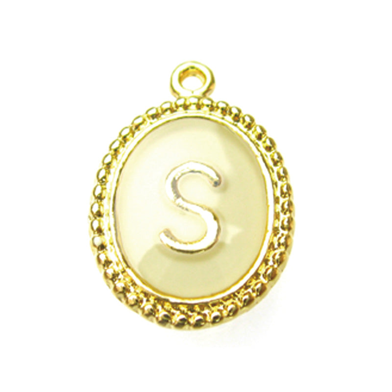 アルファベットチャーム（ホワイト・G）