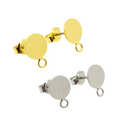 ピアス(8mm平皿カン付)