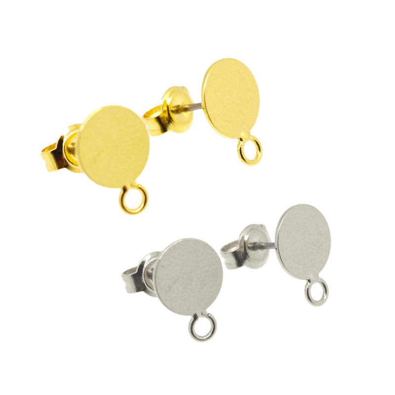 ピアス(8mm平皿カン付)