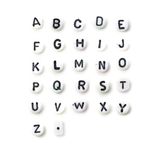 イニシャルビーズ