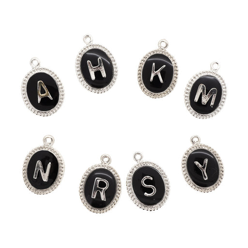 アルファベットチャーム（ブラック・S）