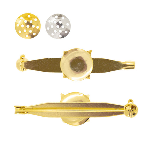 ブローチ金具(シャワー付)