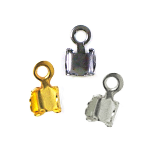 チェーンストーン止め金具 BL:ブラック