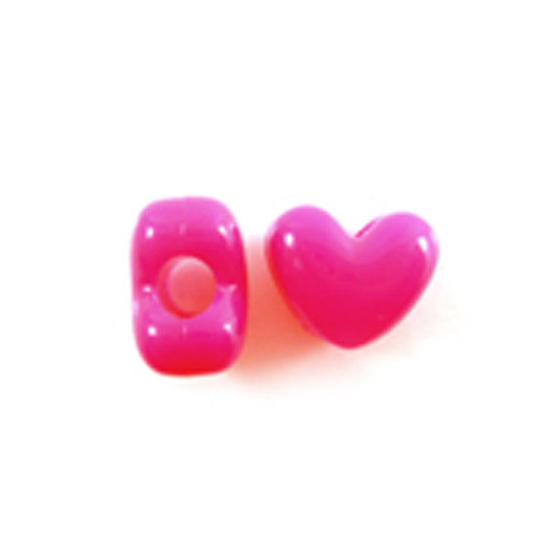 ポニービーズ ハート（たて穴）