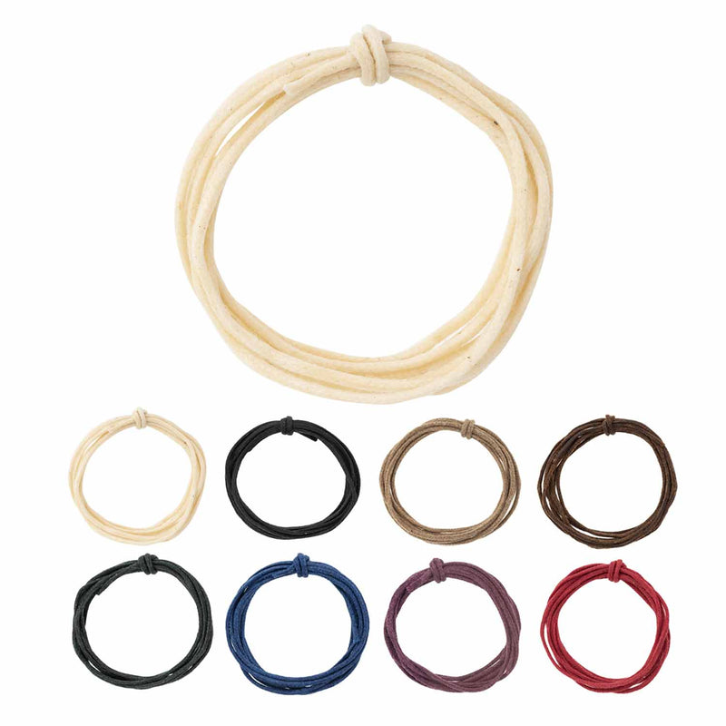 【切り売り】ワックスコード(丸・1mm)