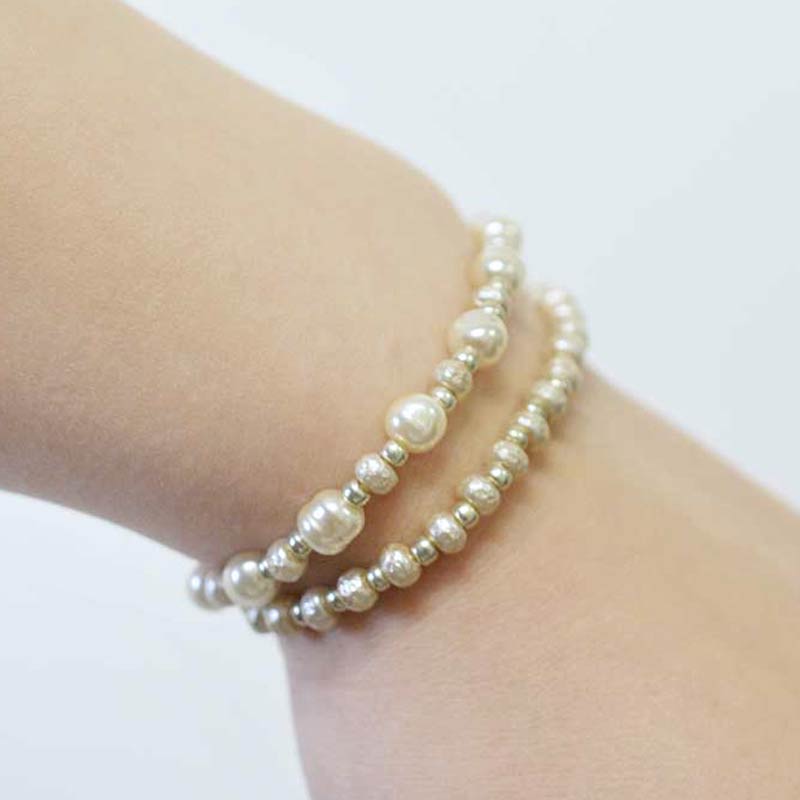バロックロンデルの2連ブレスレット