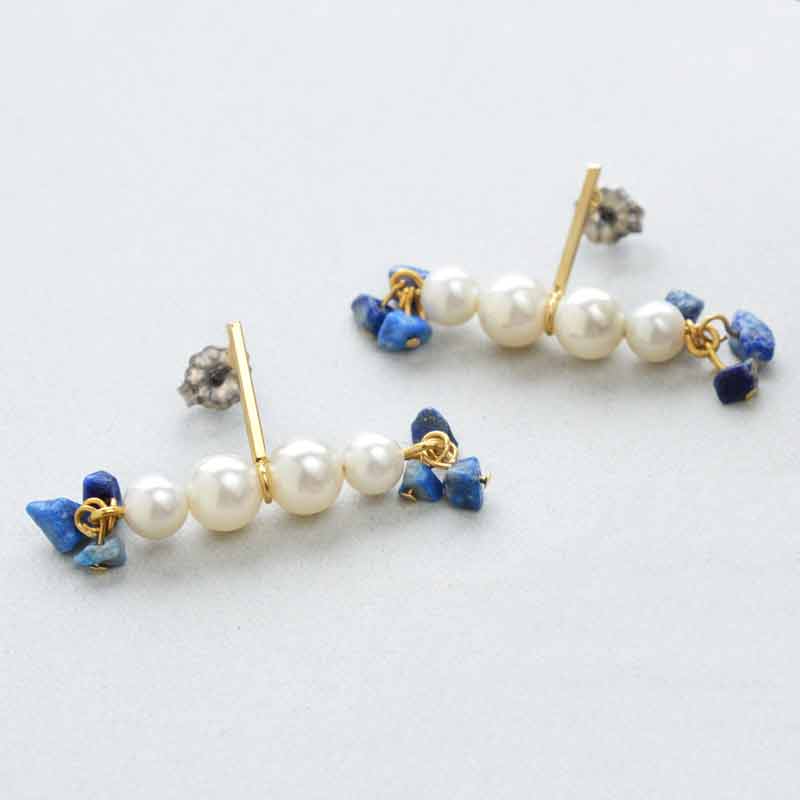 ハンガーピアス（ラピス）