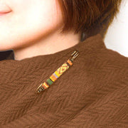 ピンブローチキット「ボヘミアンオレンジ」