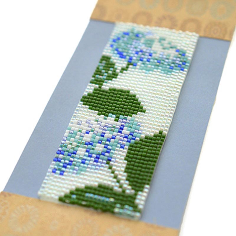 デリカビーズ織りミニ掛け軸キット<紫陽花>