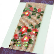 デリカビーズ織りミニ掛け軸キット<椿>