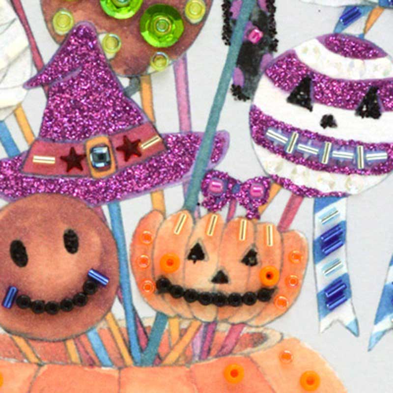 ビーズデコール<ハロウィンキャンディー(10月)>