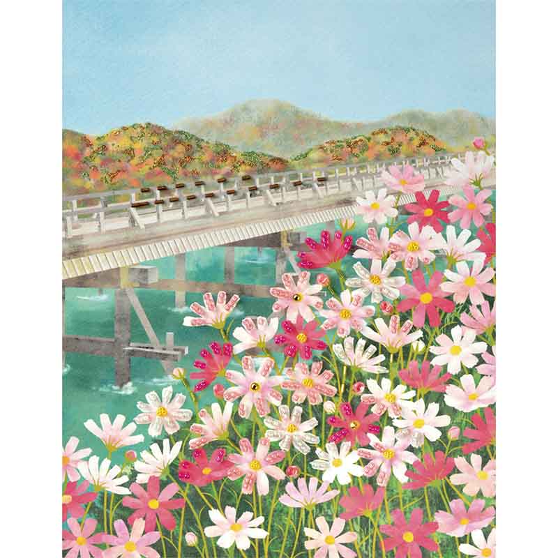 ビーズデコール<秋桜(10月)>