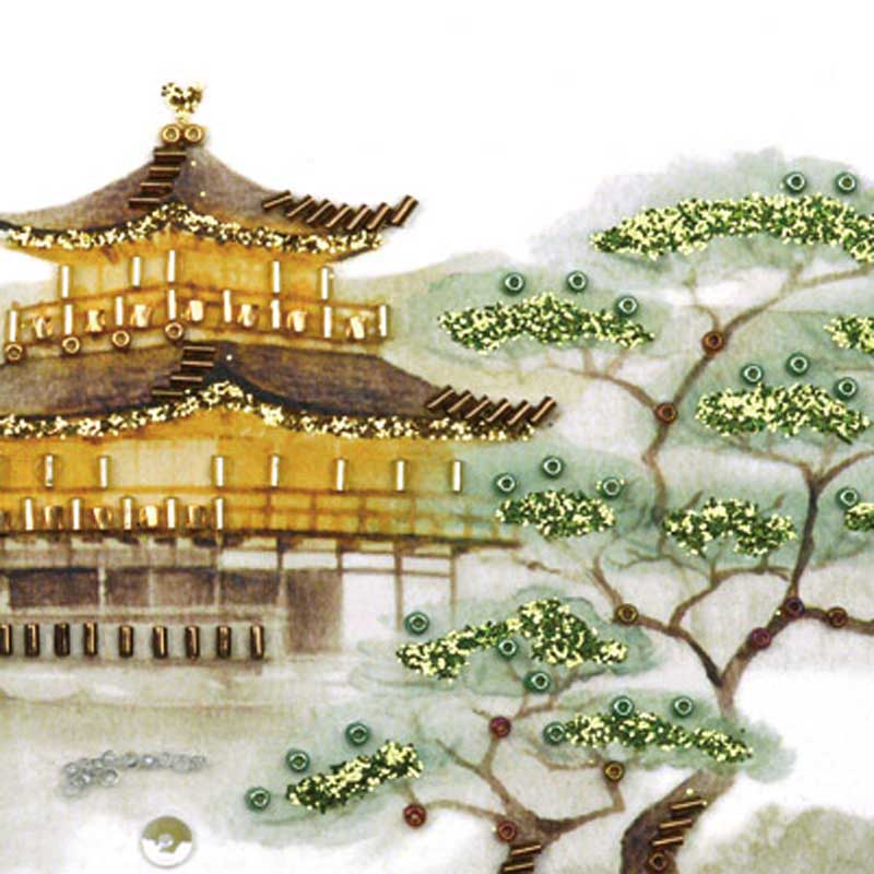 ビーズデコール　世界遺産「金閣寺」