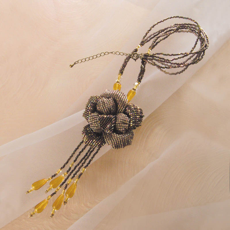 ネックレス材料セット【デリカビーズ織機使用】