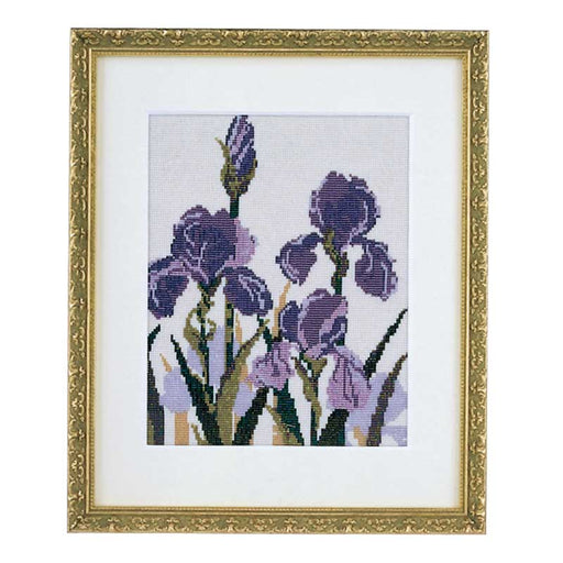 額絵材料セット（花菖蒲）【デリカビーズ織機使用】額付