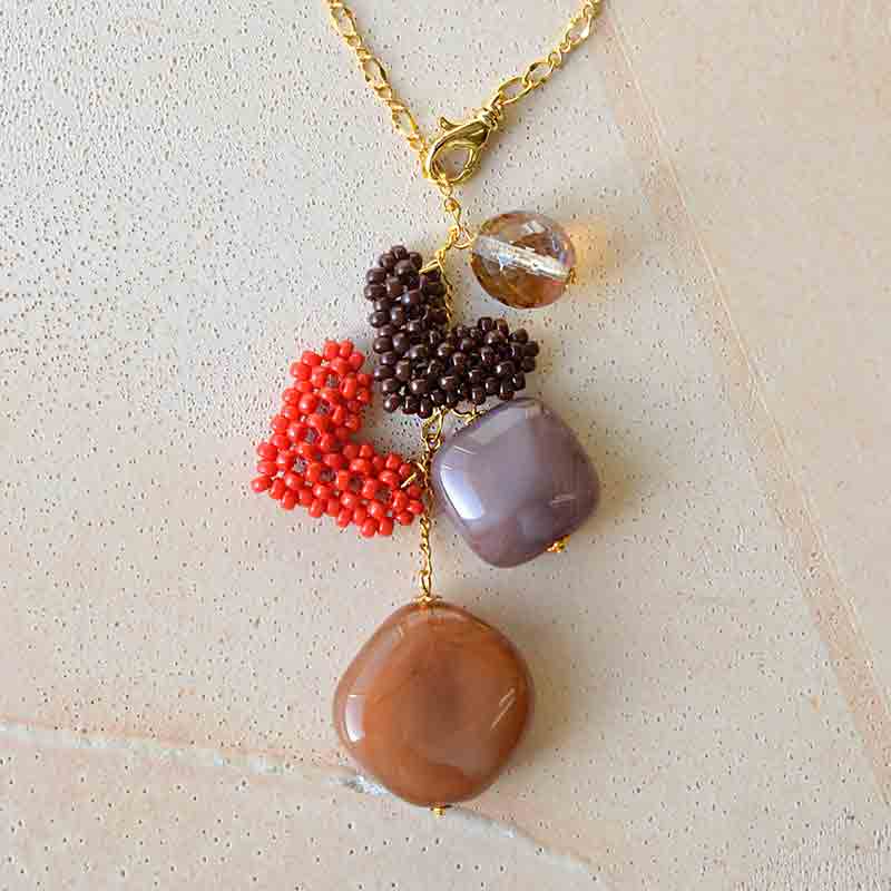 ハートチョコのバッグチャーム