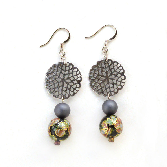 ハンドメイドの材料紹介「「デカールビーズのピアス」の材料」