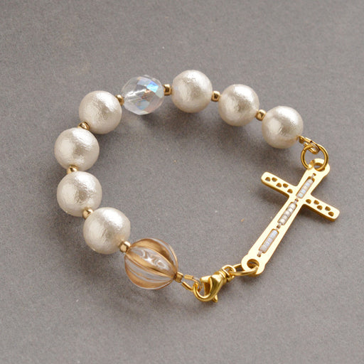 ハンドメイドの材料紹介「「クロスパーツのブレイズブレス」の材料」