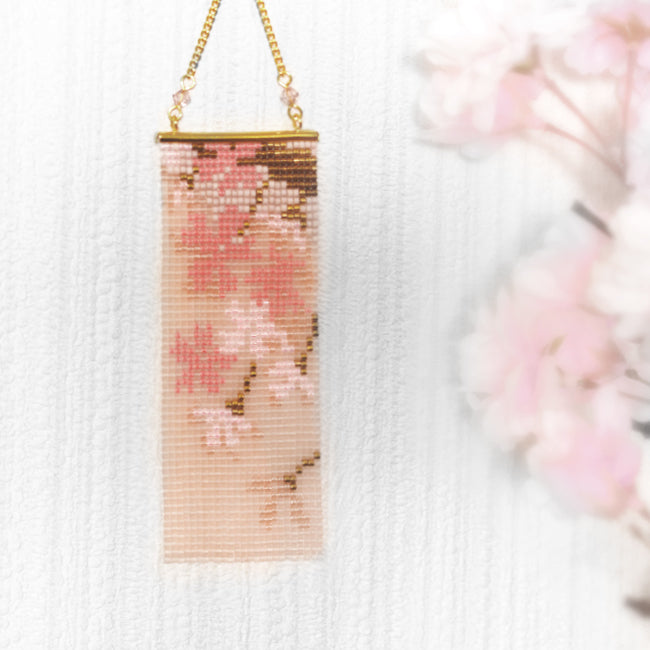 ハンドメイドの材料紹介「「桜のミニタペストリー」の材料」