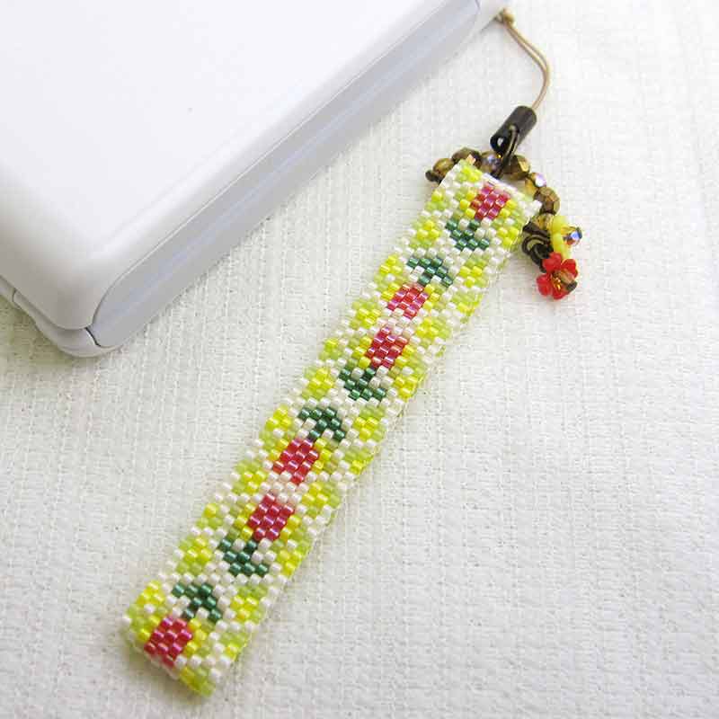 ステッチ・ストラップ(菜の花とチューリップ)