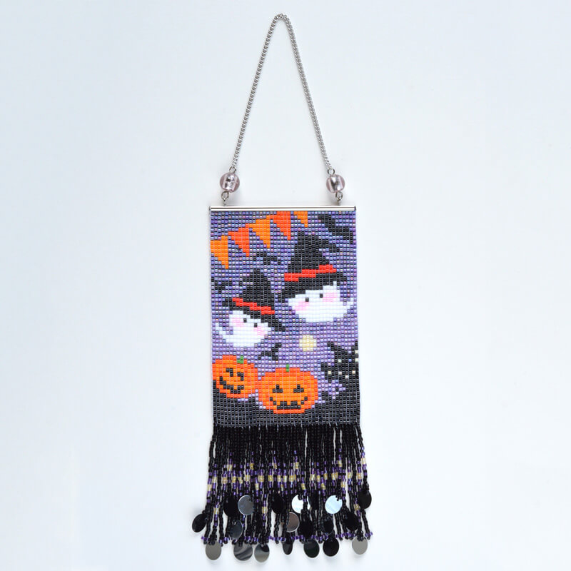 ミニタペストリー（夜のハロウィン）