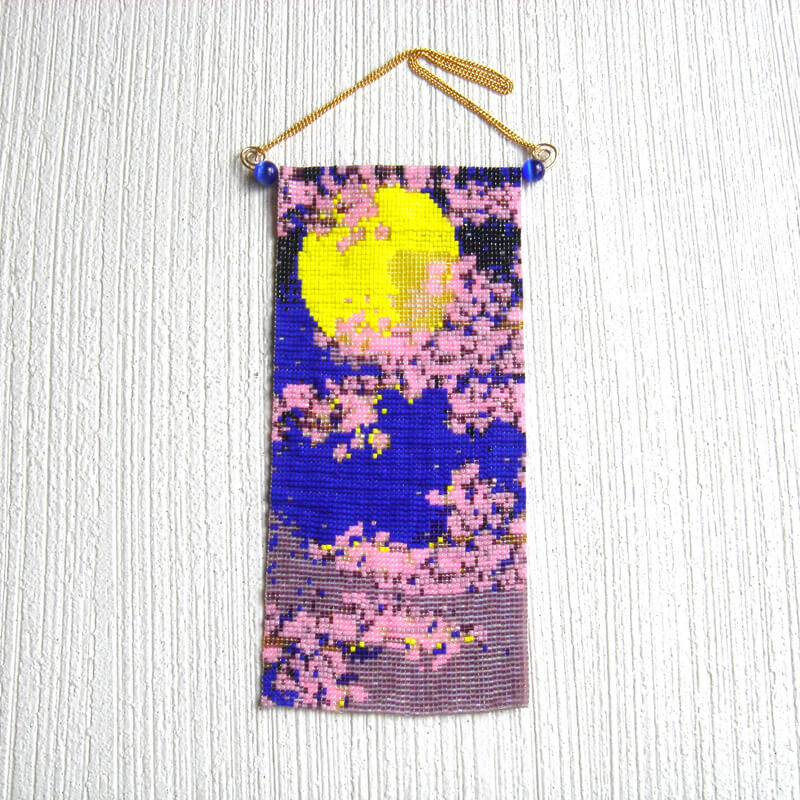 ミニタペストリー(月見桜)